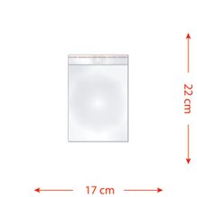 100 Saquinhos 17 x 22 cm (Meia folha A4) Autocolante Transparente
