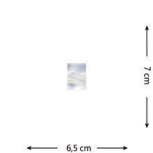 100 Saquinhos Zip Lock 6,5 X 7 Cm