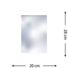 100 Saquinhos Zip Lock 20 X 28 Cm