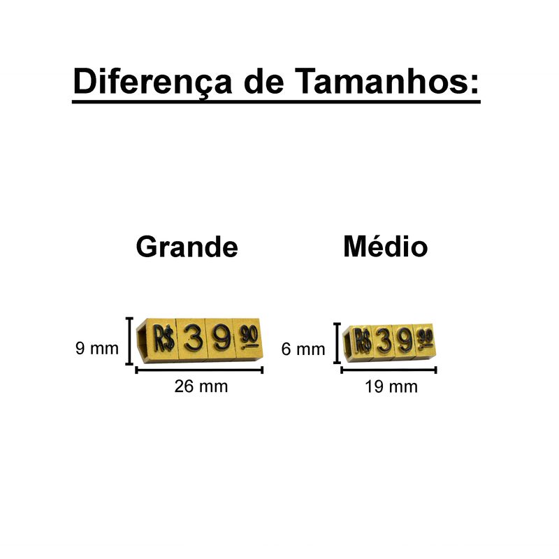 Kit de Preços Dourado - Rei dos Estojos