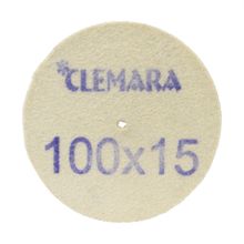 Disco de Feltro para Polimento Clemara (100x15)