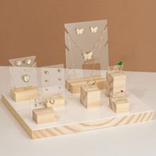 Kit Expositores de Joias Wood (8 Peças)