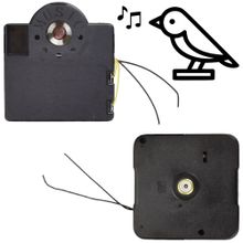 Máquina Para Relógio Musical Pássaros sem Pêndulo Tic Tac