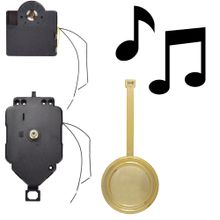 Máquina Para Relógio de Parede Musical com Pêndulo de Plástico Tic-Tac