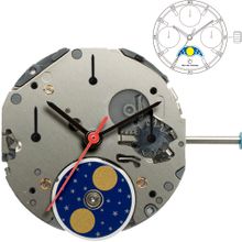 Máquina Para Relógio de Pulso 6p00 com Acumuladores e Mostrador Sol e Lua