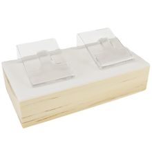Expositor de Joias Wood Base para 2 Anéis