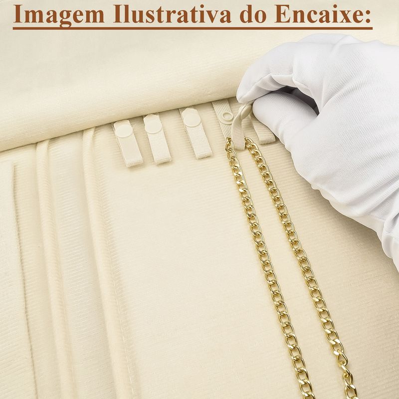 Mostruario-para joias-colares-e-correntes-bege