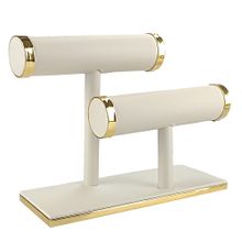 Expositor de Joias Mavi Gold Duplo em Corino para Pulseiras e Braceletes